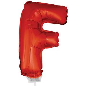 Opblaasbare letter ballon F rood 41 cm - Ballonnen