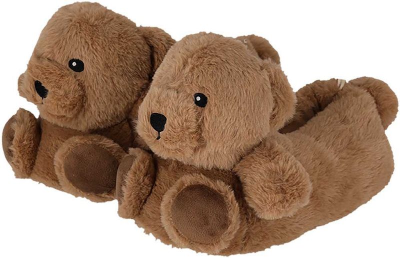 Apollo - Dames Sloffen - Lichtbruin - Pantoffels - Met Antislip