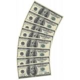 10x papieren servetten Amerikaanse Dollars - Feestservetten