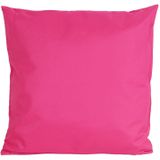 Sierkussen voor binnen en buiten - fuchsia roze - 45 x 45 cm - tuinkussen - Sierkussens