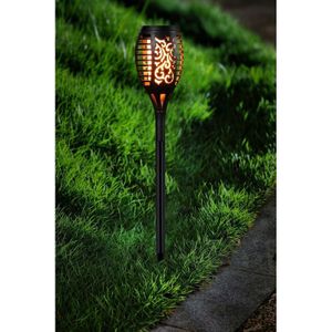 2x Tuinlamp fakkel / tuinverlichting met vlam effect 48,5 cm - Fakkels