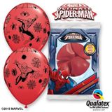 Spiderman thema ballonnen 6x stuks - Ballonnen