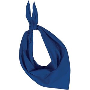 Feest/verkleed blauwe bandana zakdoek voor volwassenen - Bandana's
