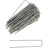 Steekkrammen - 80x st - 10-50 mm - krammetjes/patentkrammen/klemmetjes - hobby - Kerststukjes
