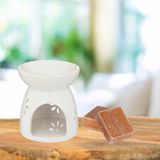 Amberblokjes/geurblokjes cadeauset - amber geur - inclusief geurbrander