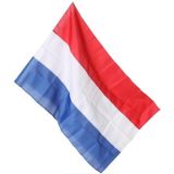 Nederlandse vlag inclusief oranje wimpel 100 x 150 cm - Vlaggen