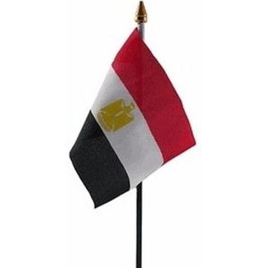 Egypte luxe zwaaivlaggetje polyester - zwaaivlaggen