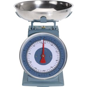 Retro Mechanische Keukenweegschaal - 5KG - Blauw