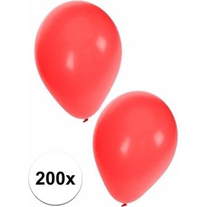 200 Rode party ballonnen - Ballonnen