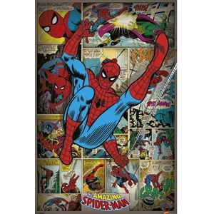 Marvel poster retro Spiderman  61 x 91,5 cm - Posters