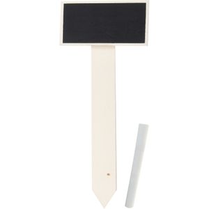 Plantenstekers krijtbordjes/schoolbordjes op stokje - set 28x - 25 cm - kweekkassen