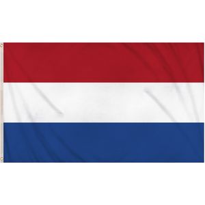 2x Nederlandse vlag 90 x 150 cm - Vlaggen