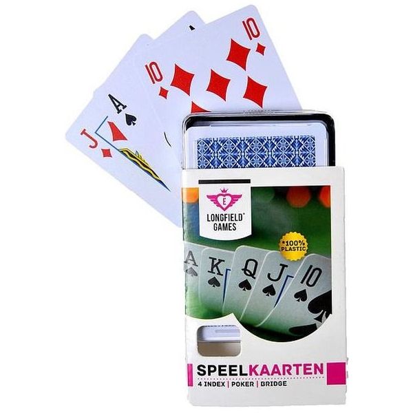 zuiverheid heilig zacht 5x Speelkaarten plastic poker/bridge/kaartspel in box kopen? | beslist.nl