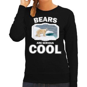 Dieren ijsbeer sweater zwart dames - bears are cool trui - Sweaters