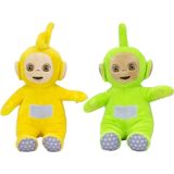 Pluche Teletubbies speelgoed knuffel Dipsy en Laa Laa 36 cm - Knuffelpop