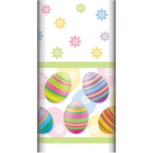 Tafelkleed Pasen - vrolijke Paas print - papier - 120 x 180 cm - Feesttafelkleden