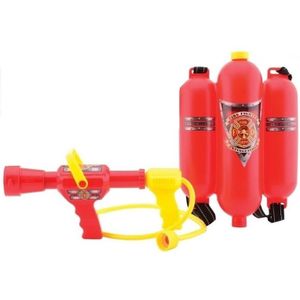 Brandweer Brandblusser Rugzak Waterpistool - Rood - Kinderen