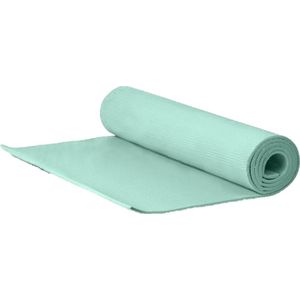 Yogamat/fitness mat groen 180 x 50 x 0.5 cm - Fitnessmat