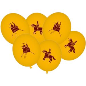 Zakje met 24x stuks Ridders feest thema ballonnen - Ballonnen