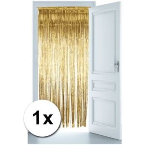 Gouden versiering deur gordijn - Feestdeurgordijnen