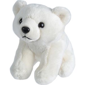 Pluche knuffeltje ijsbeer wit 15 cm - Knuffelberen