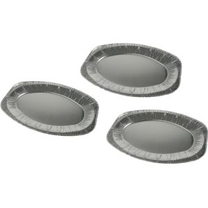 Aluminium serveerschalen 6x stuks