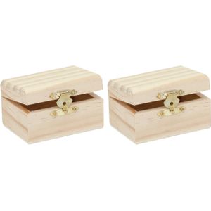 Ik wil niet Toestemming seks 2x stuks klein houten kistje rechthoek 8 x 5.5 x 4.5 cm -  Hobbydecoratieobject (kantoor) | € 14 bij Primodo.nl | beslist.nl