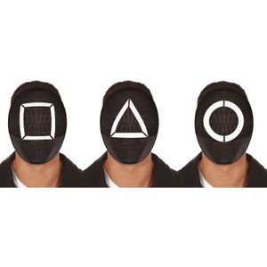 Set van 3x stuks verkleed maskers game bekend van tv serie - Verkleedmaskers