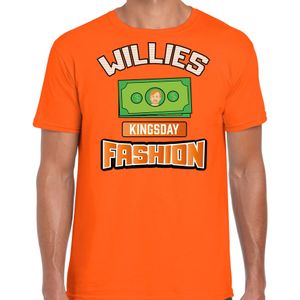 Oranje Koningsdag t-shirt - willies kingsday fashion - voor heren - Feestshirts