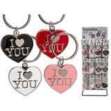 I love you sleutelhangers rood - Sleutelhangers