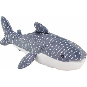 Wild Republic walvishaai knuffel - 20 cm - pluche - haaien - zeedieren - knuffeldieren - Knuffel zeedieren