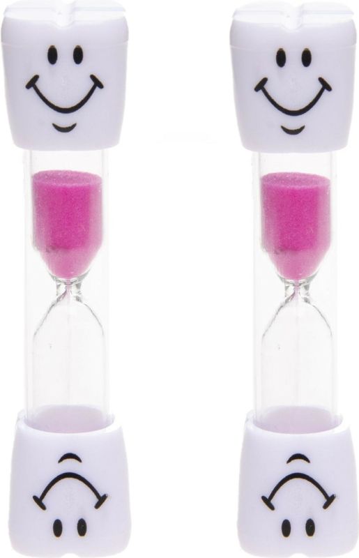 Zandlopers - 2 stuks - badkamer douche - spelletjes timer - roze - 3 minuten