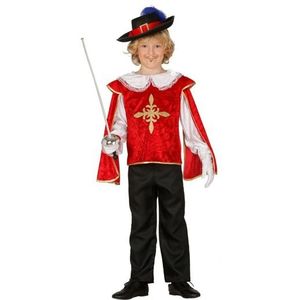 Rood musketierspak voor jongens - Carnavalskostuums