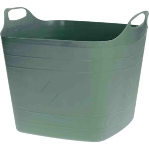 Bathroom Solutions flexibele kuip emmer/wasmand - groen - 40 liter