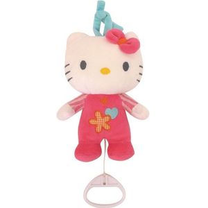 Geboorte kado Hello Kitty met muziek - Knuffelpop