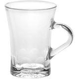 Glazen theepot met filter/infuser van 1,2 liter met 6x stuks theeglazen van 170 ml - Theepotten