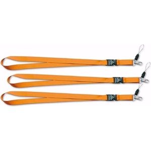 Oranje key cords sleutel hangers 10 st - Keycords