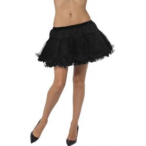 Carnavalskleding/Halloween zwarte heksen rokken/tutus verkleedaccessoire voor dames - Petticoats