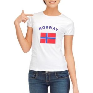 Noorse vlaggen t-shirt voor dames - Feestshirts
