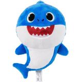 Baby Shark pluche knuffel set van 2x karakters daddy-baby 20 cm - Knuffeldier