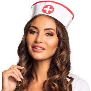 Zuster/verpleegster kapje/hoedje - carnaval verkleed accessoire - sexy nurse - Verkleedhoofddeksels