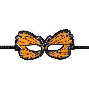 Oranje oogmasker van een vlinder - Verkleedmaskers