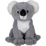 Pluche knuffel koala van 19 cm - Speelgoed knuffeldieren koala - Ophangen met klitteband handjes