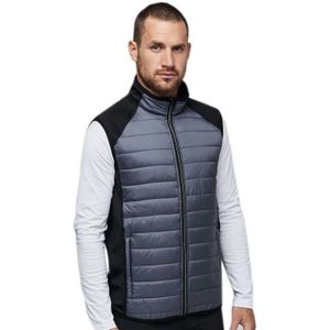 Outdoor zomer vest/bodywamer zwart/grijs voor heren - Bodywarmers