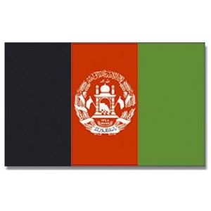 Landen thema vlag Afghanistan 90 x 150 cm feestversiering - Vlaggen