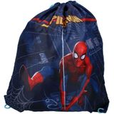 Spiderman sport gymtas / rugzak 44 x 37 cm voor kinderen - Gymtasje - zwemtasje