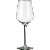 6x Luxe wijnglazen voor witte wijn 370 ml Carre - 37 cl - Witte wijn glazen - Wijn drinken - Wijnglazen van glas