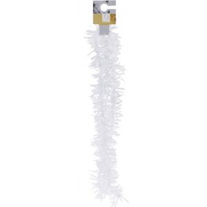 Folie feestslinger wit met sterretjes 180 cm - Feestslingers