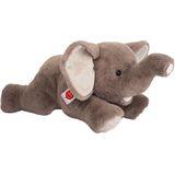 Knuffeldier Olifant - zachte pluche stof - premium kwaliteit knuffels - grijs - 55 cm - Knuffeldier