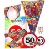 Feestpakket 50 jaar/Sarah thema - L - feestdecoraties - Feestpakketten